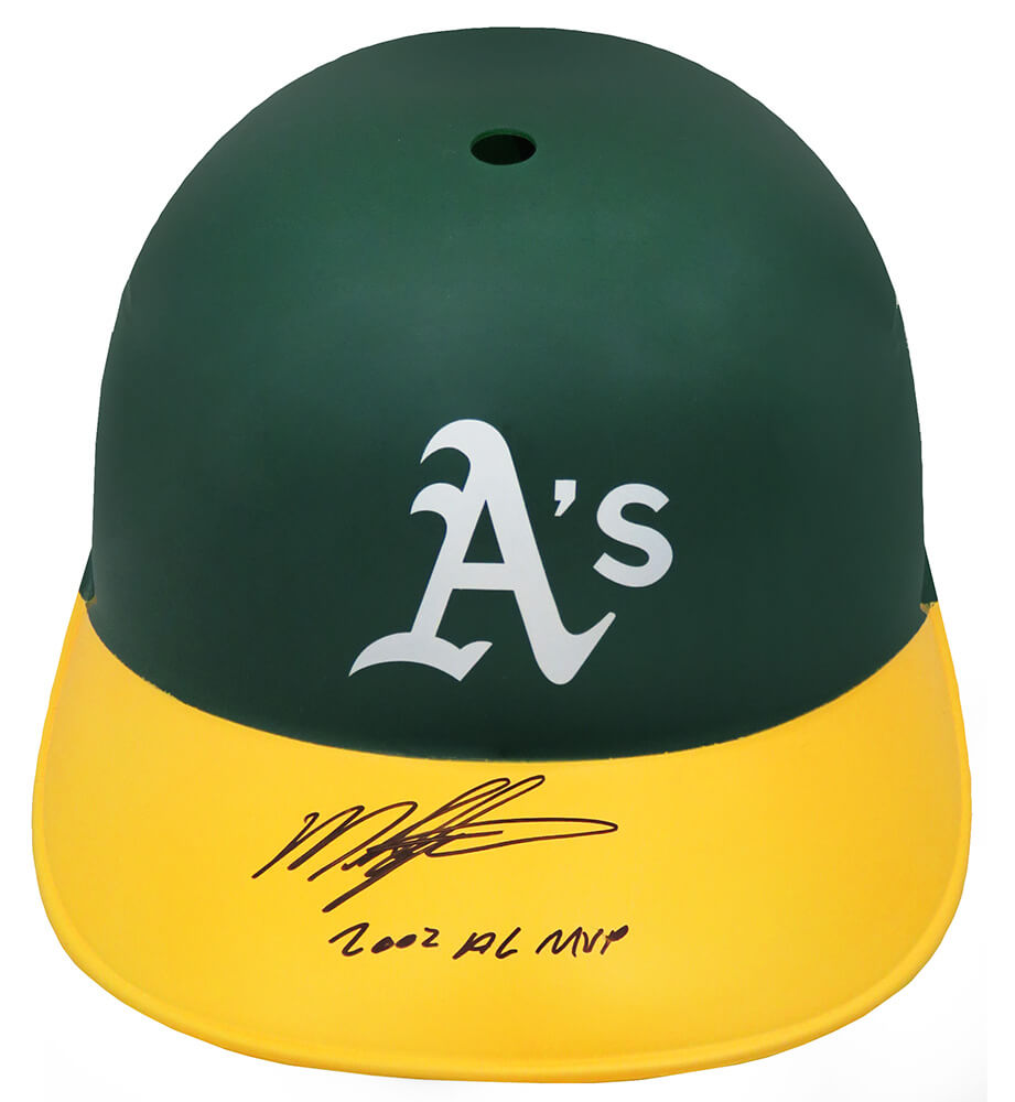 Miguel Tejada Signed Oakland A's Replica Souvenir Batting Helmet w/2002 AL MVP - TEJBTH101 - Miguel Tejada Signed Oakland A's Replica Souvenir Batting Helmet w/2002 AL MVP product image