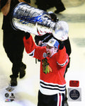 Teuvo Teravainen Signed Chicago Blackhawks 2015 Stanley Cup Holding Trophy 8x10 Photo - TER08P401 - Teuvo Teravainen Signed Chicago Blackhawks 2015 Stanley Cup Holding Trophy 8x10 Photo product image