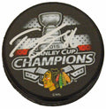 Teuvo Teravainen Signed Chicago Blackhawks 2015 Stanley Cup Champs Logo Hockey Puck - TERPUC401 - Teuvo Teravainen Signed Chicago Blackhawks 2015 Stanley Cup Champs Logo Hockey Puck product image