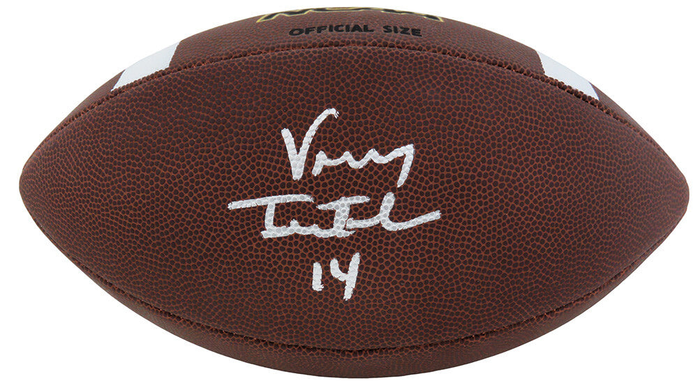 Vinny Testaverde Signed Wilson NCAA Composite Full Size Football - TESFTB301 - Vinny Testaverde Signed Wilson NCAA Composite Full Size Football product image