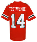 Vinny Testaverde Signed Orange Throwback Custom College Football Jersey - TESJRY304 - Vinny Testaverde Signed Orange Throwback Custom College Football Jersey product image
