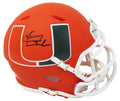 Vinny Testaverde Signed Miami Hurricanes AMP Alternate Riddell Speed Mini Helmet - TESMIN301 - Vinny Testaverde Signed Miami Hurricanes AMP Alternate Riddell Speed Mini Helmet product image
