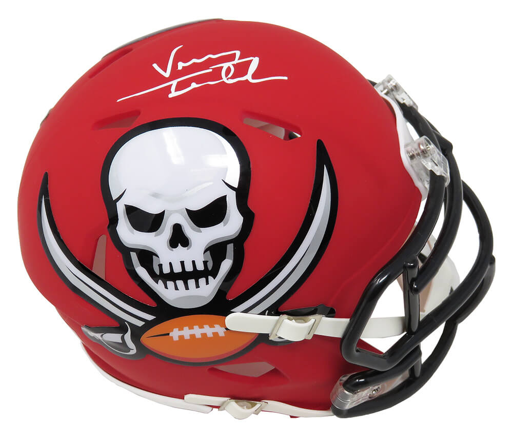 Vinny Testaverde Signed Tampa Bay Buccaneers AMP Alternate Riddell Speed Mini Helmet - TESMIN302 - Vinny Testaverde Signed Tampa Bay Buccaneers AMP Alternate Riddell Speed Mini Helmet product image