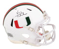 Vinny Testaverde Signed Miami Hurricanes White Riddell Speed Mini Helmet - TESMIN312 - Vinny Testaverde Signed Miami Hurricanes White Riddell Speed Mini Helmet product image