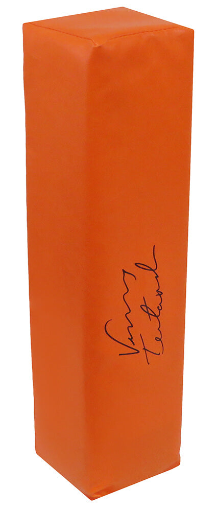 Vinny Testaverde Signed Endzone Football Pylon - TESPYL302 - Vinny Testaverde Signed Endzone Football Pylon product image