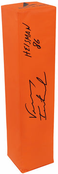 Vinny Testaverde Signed BSN Orange Endzone Football Pylon w/Heisman'86 - TESPYL303 - Vinny Testaverde Signed BSN Orange Endzone Football Pylon w/Heisman'86 product image