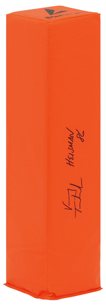 Vinny Testaverde Signed Orange Endzone Football Pylon w/Heisman'86 - TESPYL305 - Vinny Testaverde Signed Orange Endzone Football Pylon w/Heisman'86 product image