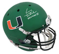 Vinny Testaverde Signed Miami Hurricanes Green Schutt Full Size Replica Helmet w/Heisman'86 - TESREP310 - Vinny Testaverde Signed Miami Hurricanes Green Schutt Full Size Replica Helmet w/Heisman'86 product image