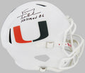Vinny Testaverde Signed Miami Hurricanes White Riddell Full Size Speed Replica Helmet w/Heisman'86 - TESREP312 - Vinny Testaverde Signed Miami Hurricanes White Riddell Full Size Speed Replica Helmet w/Heisman'86 product image