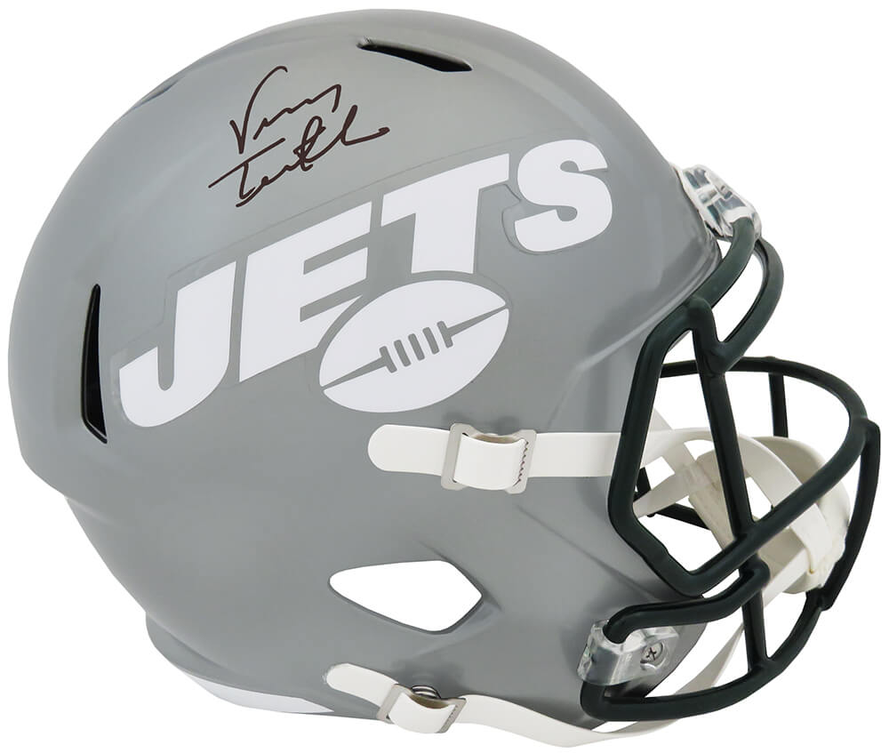 Vinny Testaverde Signed New York Jets FLASH Riddell Full Size Speed Replica Helmet - TESREP313 - Vinny Testaverde Signed New York Jets FLASH Riddell Full Size Speed Replica Helmet product image