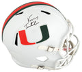 Vinny Testaverde Signed Miami Hurricanes White Riddell Full Size Speed Replica Helmet - TESREP315 - Vinny Testaverde Signed Miami Hurricanes White Riddell Full Size Speed Replica Helmet product image