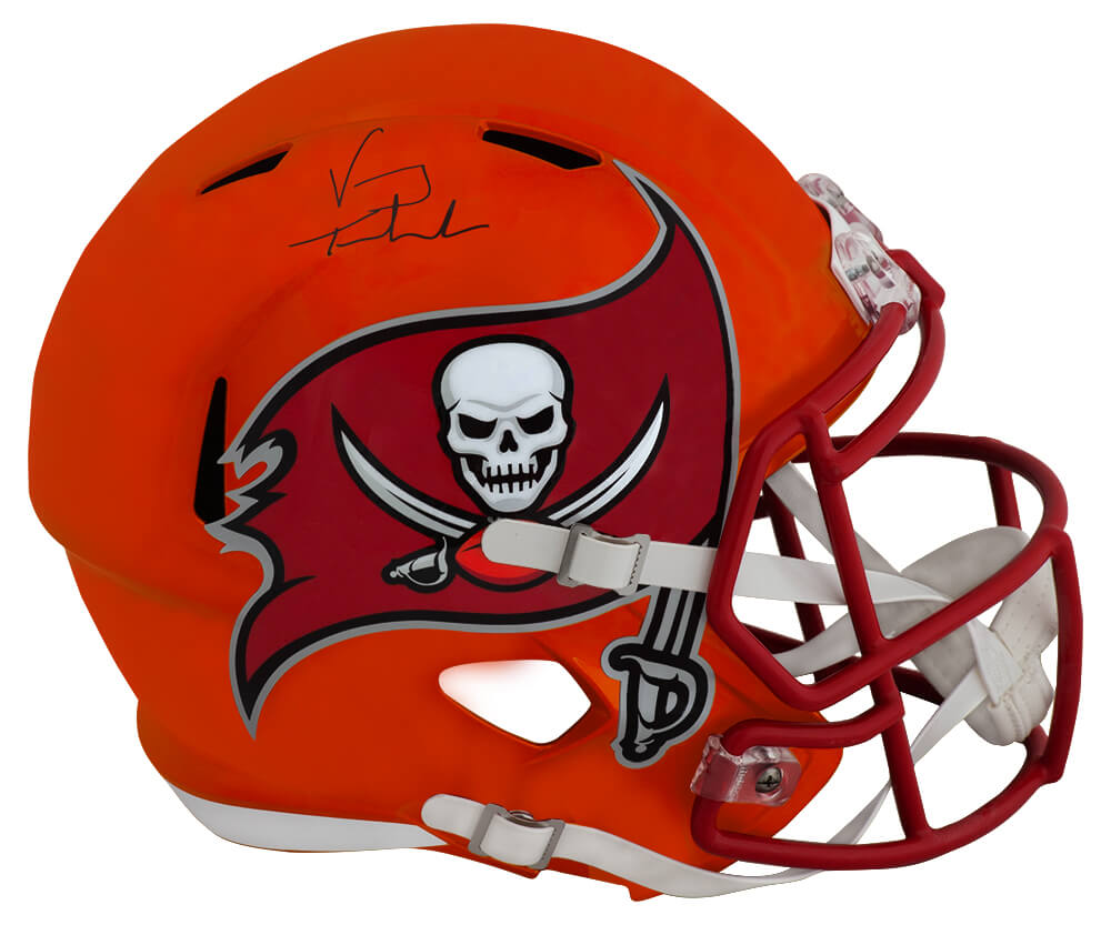 Vinny Testaverde Signed Tampa Bay Buccaneers FLASH Riddell Full Size Speed Replica Helmet - TESREP317 - Vinny Testaverde Signed Tampa Bay Buccaneers FLASH Riddell Full Size Speed Replica Helmet product image