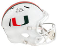 Vinny Testaverde Signed Miami Hurricanes Riddell Full Size Speed Replica Helmet - TESREP319 - Vinny Testaverde Signed Miami Hurricanes Riddell Full Size Speed Replica Helmet product image