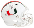 Vinny Testaverde Signed Miami Hurricanes Riddell Full Size Speed Replica Helmet w/Heisman 1986 - TESREP320 - Vinny Testaverde Signed Miami Hurricanes Riddell Full Size Speed Replica Helmet w/Heisman 1986 product image
