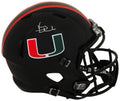 Vinny Testaverde Signed Miami Hurricanes Black Riddell Full Size Speed Replica Helmet - TESREP322 - Vinny Testaverde Signed Miami Hurricanes Black Riddell Full Size Speed Replica Helmet product image