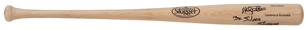 Mickey Tettleton Signed Louisville Slugger Blonde Baseball Bat w/3x Silver Slugger - TETBAT100 - Mickey Tettleton Signed Louisville Slugger Blonde Baseball Bat w/3x Silver Slugger product image