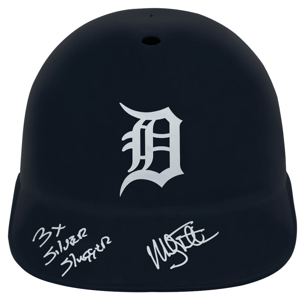 Mickey Tettleton Signed Detroit Tigers Souvenir Replica Batting Helmet w/3x Silver Slugger - TETBTH100 - Mickey Tettleton Signed Detroit Tigers Souvenir Replica Batting Helmet w/3x Silver Slugger product image