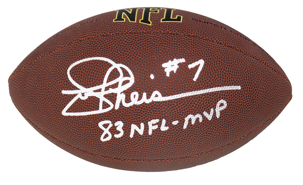 Joe Theismann Signed Wilson Super Grip Full Size NFL Football w/83 NFL MVP - THEFTB302 - Joe Theismann Signed Wilson Super Grip Full Size NFL Football w/83 NFL MVP product image