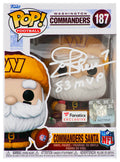 Joe Theismann Signed Washington Commanders SANTA Funko Pop Doll #187 w/83 MVP - THEFUN300 - Joe Theismann Signed Washington Commanders SANTA Funko Pop Doll #187 w/83 MVP product image