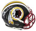 Joe Theismann Signed Washington Redskins Flat Black Matte Riddell Speed Mini Helmet - THEMIN304 - Joe Theismann Signed Washington Redskins Flat Black Matte Riddell Speed Mini Helmet product image