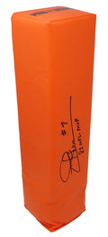 Joe Theismann Signed Orange Endzone Football Pylon w/83 NFL MVP - THEPYL300 - Joe Theismann Signed Orange Endzone Football Pylon w/83 NFL MVP product image