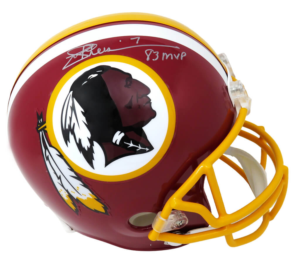 Joe Theismann Signed Washington Redskins Throwback Riddell Full Size Replica Helmet w/83 MVP - THEREP301 - Joe Theismann Signed Washington Redskins Throwback Riddell Full Size Replica Helmet w/83 MVP product image