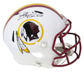 Joe Theismann Signed Washington Redskins Flat White Matte Riddell Full Size Speed Replica Helmet w/83 NFL MVP - THEREP303 - Joe Theismann Signed Washington Redskins Flat White Matte Riddell Full Size Speed Replica Helmet w/83 NFL MVP product image