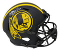Joe Theismann Signed Washington Redskins Eclipse Black Matte Riddell Full Size Speed Replica Helmet w/83 NFL MVP - THEREP304 - Joe Theismann Signed Washington Redskins Eclipse Black Matte Riddell Full Size Speed Replica Helmet w/83 NFL MVP product image