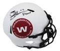 Joe Theismann Signed Washington Football Team Lunar Eclipse White Matte Riddell Full Size Speed Replica Helmet w/83 MVP - THEREP305 - Joe Theismann Signed Washington Football Team Lunar Eclipse White Matte Riddell Full Size Speed Replica Helmet w/83 MVP product image