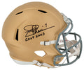 Joe Theismann Signed Notre Dame Riddell Full Size Speed Replica Helmet w/CHOF 2003 - THEREP307 - Joe Theismann Signed Notre Dame Riddell Full Size Speed Replica Helmet w/CHOF 2003 product image