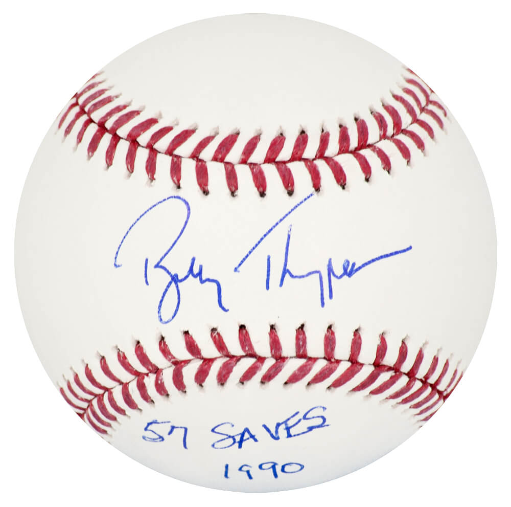 Bobby Thigpen Signed Rawlings Official MLB Baseball w/57 Saves 1990 - THIBSB100 - Bobby Thigpen Signed Rawlings Official MLB Baseball w/57 Saves 1990 product image