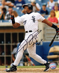 Frank Thomas Signed Chicago White Sox Swinging Action 8x10 Photo w/HOF 2014 - THO08P103 - Frank Thomas Signed Chicago White Sox Swinging Action 8x10 Photo w/HOF 2014 product image