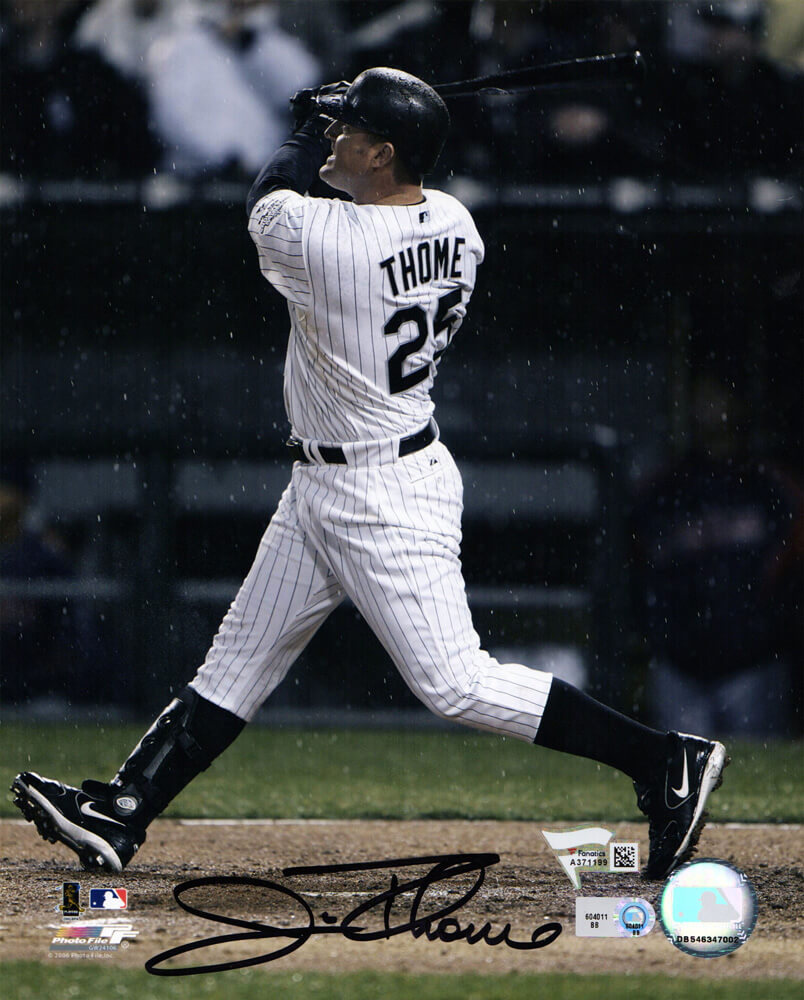 Jim Thome Signed Chicago White Sox Action 8x10 Photo - THO08P120 - Jim Thome Signed Chicago White Sox Action 8x10 Photo product image