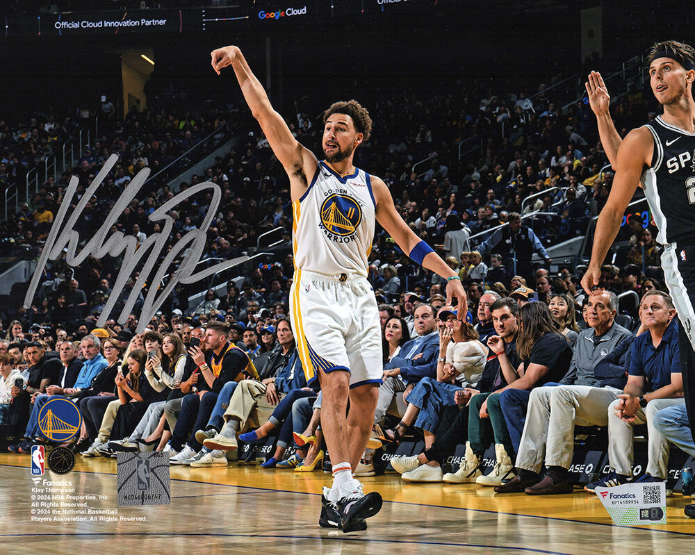 Klay Thompson Signed Golden State Warriors Shooting vs Spurs 8x10 Photo - (Fanatics) - THO08P210 - Klay Thompson Signed Golden State Warriors Shooting vs Spurs 8x10 Photo - (Fanatics) product image
