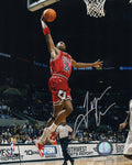 Tyrus Thomas Signed Chicago Bulls Red Jersey Action 8x10 Photo - THO08P222 - Tyrus Thomas Signed Chicago Bulls Red Jersey Action 8x10 Photo product image