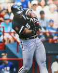 Frank Thomas Signed Chicago White Sox Swinging Close Up Action 16x20 Photo - THO16P110 - Frank Thomas Signed Chicago White Sox Swinging Close Up Action 16x20 Photo product image