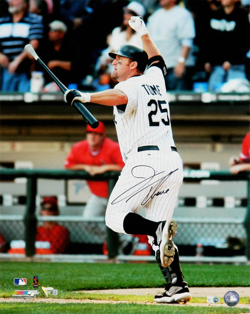 Jim Thome Signed Chicago White Sox Home Run Fist Pump Celebration 16x20 Photo - THO16P120 - Jim Thome Signed Chicago White Sox Home Run Fist Pump Celebration 16x20 Photo product image