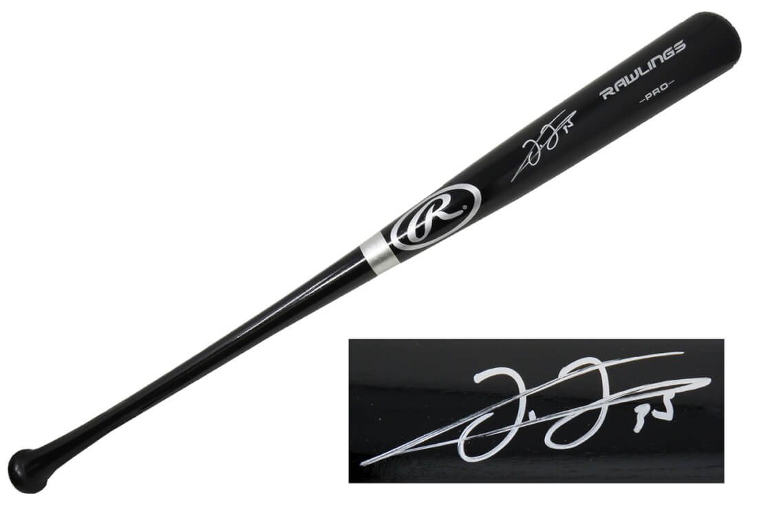 Frank Thomas Signed Rawlings Pro Black Baseball Bat - THOBAT107 - Frank Thomas Signed Rawlings Pro Black Baseball Bat product image