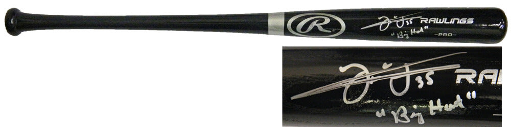 Frank Thomas Signed Rawlings Pro Black Baseball Bat w/Big Hurt - THOBAT109 - Frank Thomas Signed Rawlings Pro Black Baseball Bat w/Big Hurt product image