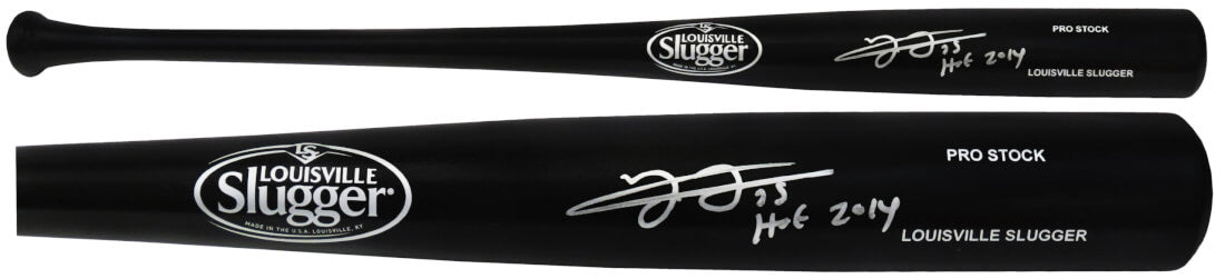 Frank Thomas Signed Louisville Slugger Pro Stock Black Baseball Bat w/HOF 2014 - THOBAT114 - Frank Thomas Signed Louisville Slugger Pro Stock Black Baseball Bat w/HOF 2014 product image