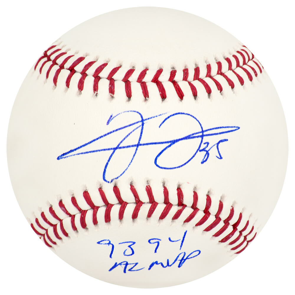 Frank Thomas Signed Rawlings Official MLB Baseball w/93, 94 AL MVP - THOBSB113 - Frank Thomas Signed Rawlings Official MLB Baseball w/93, 94 AL MVP product image