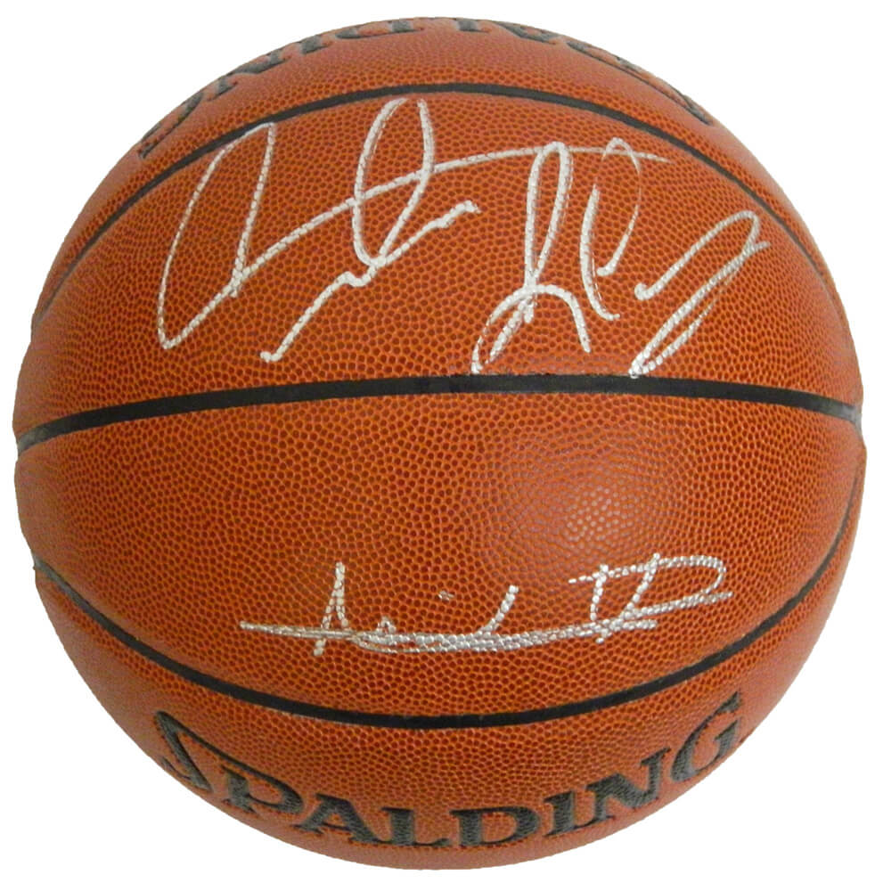 Isiah Thomas & Dennis Rodman Dual Signed Spalding NBA Indoor/Outdoor Basketball - THOBSK202 - Isiah Thomas & Dennis Rodman Dual Signed Spalding NBA Indoor/Outdoor Basketball product image