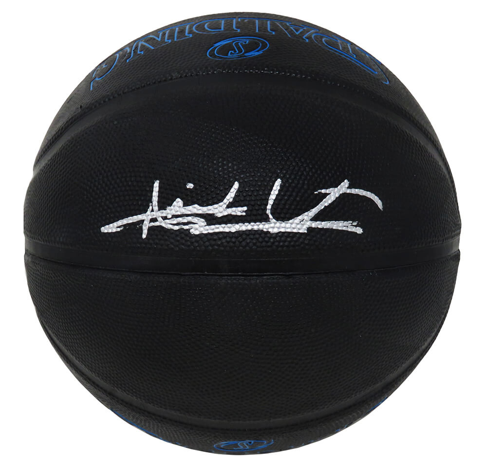 Isiah Thomas Signed Spalding Phanton Black With Blue Lettering NBA Basketball - THOBSK206 - Isiah Thomas Signed Spalding Phanton Black With Blue Lettering NBA Basketball product image