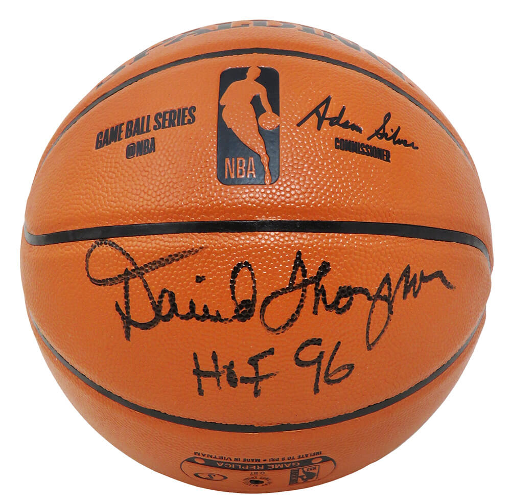 David Thompson Signed Spalding Game Series Replica NBA Basketball w/HOF'96 - THOBSK240 - David Thompson Signed Spalding Game Series Replica NBA Basketball w/HOF'96 product image