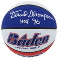 David Thompson Signed Baden Red, White & Blue Full Size Basketball w/HOF'96 - THOBSK247 - David Thompson Signed Baden Red, White & Blue Full Size Basketball w/HOF'96 product image
