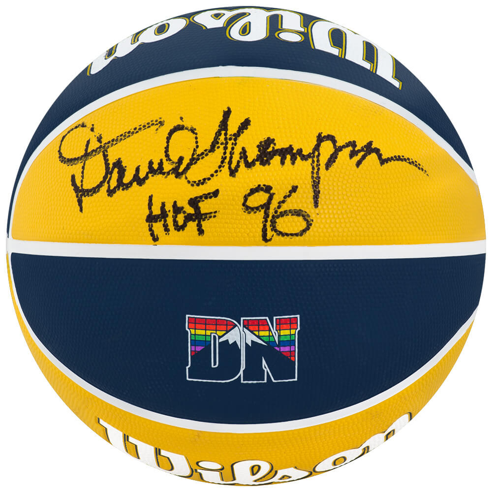 David Thompson Signed Wilson Denver Nuggets 'The City' Logo NBA Basketball w/HOF'96 - THOBSK248 - David Thompson Signed Wilson Denver Nuggets 'The City' Logo NBA Basketball w/HOF'96 product image