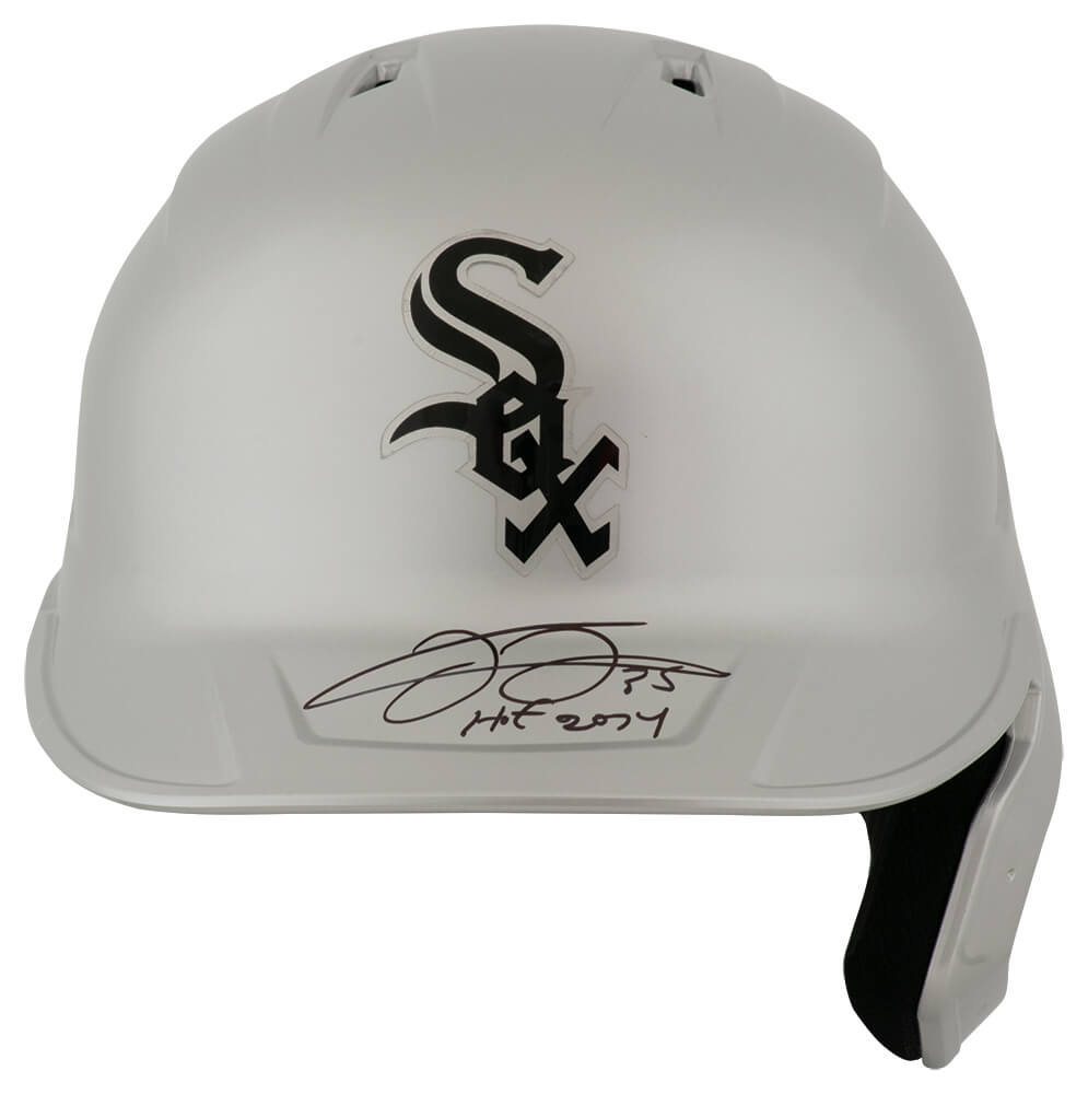 Frank Thomas Signed White Sox Chrome Rawlings Full Size Replica Baseball Batting Helmet w/HOF 2014 - THOBTH107 - Frank Thomas Signed White Sox Chrome Rawlings Full Size Replica Baseball Batting Helmet w/HOF 2014 product image