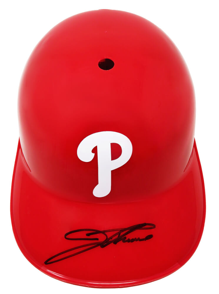 Jim Thome Signed Philadelphia Phillies Replica Souvenir Batting Helmet (JSA) - THOBTH110 - Jim Thome Signed Philadelphia Phillies Replica Souvenir Batting Helmet (JSA) product image