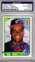 Frank Thomas Signed White Sox 1990 Score Rookie Card #663 PSA - THOCAR100 - Frank Thomas Signed White Sox 1990 Score Rookie Card #663 PSA product image