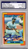 Frank Thomas Signed White Sox 1990 Topps Rookie Card #414 - PSA/DNA - THOCAR103 - Frank Thomas Signed White Sox 1990 Topps Rookie Card #414 - PSA/DNA product image